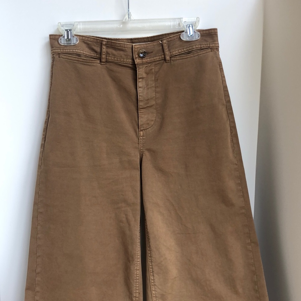 Everlane lightweight wide leg crop chino